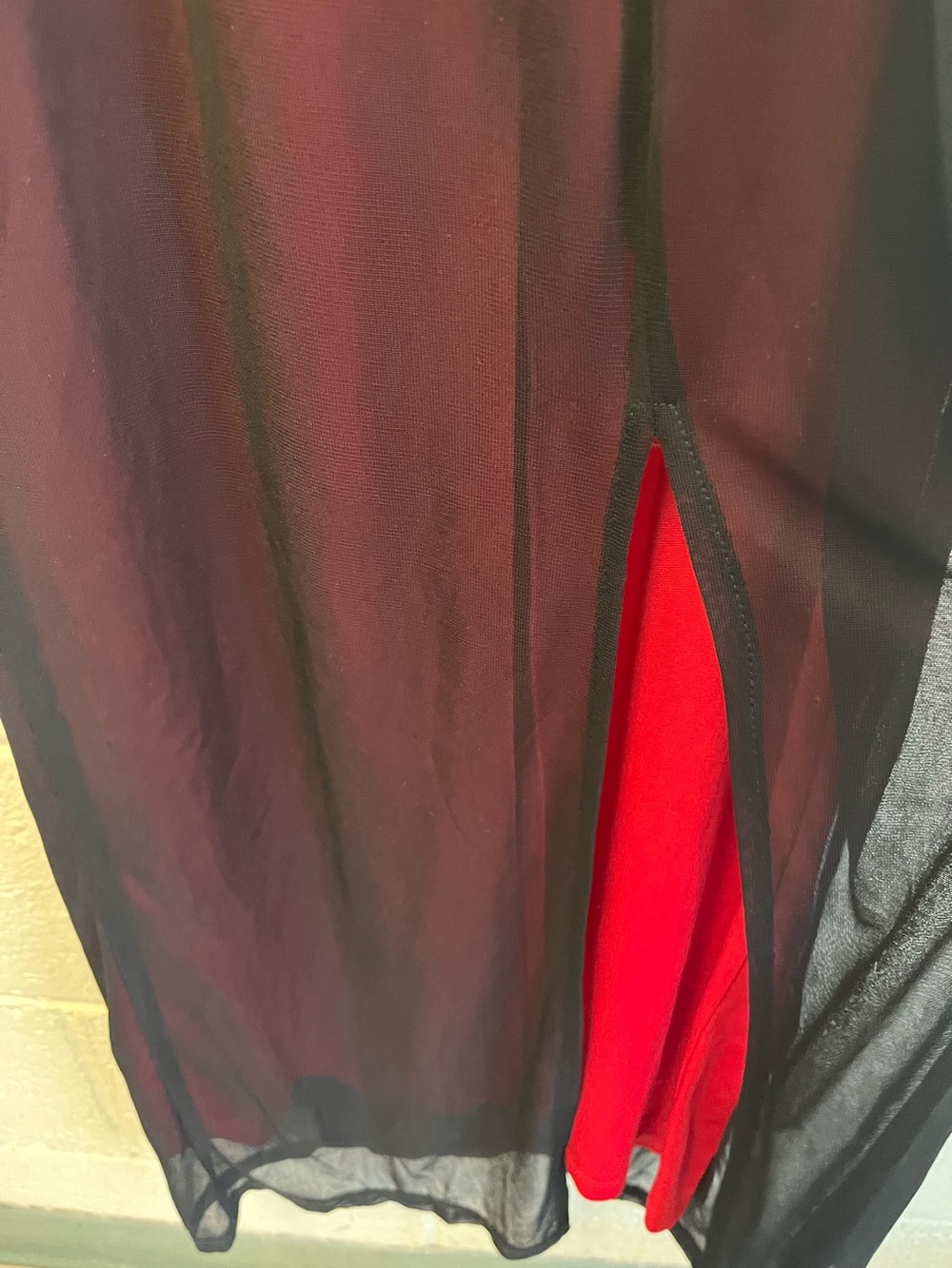 Candy Rocket Vintage 90s Y2K Black & Red Maxi Slip Dress Sz. M - Picture 11 of 11